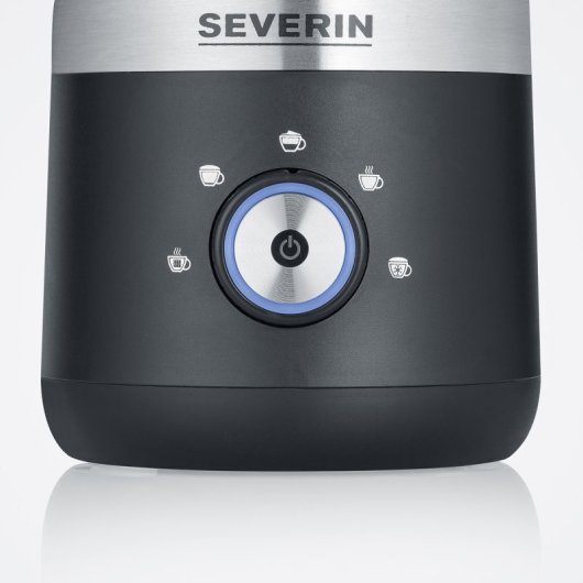 Severin SM 3588 Espumador de Leche  550W 300ml Negro Mate/Acero Inoxidable Cepillado