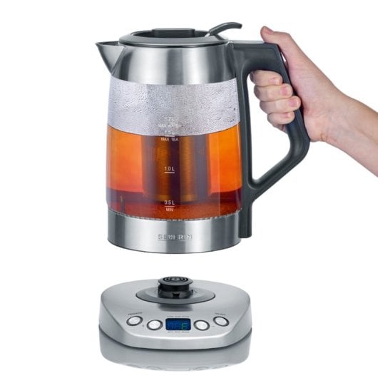 Severin WK 3479 Hervidor de Té/Agua Digital Deluxe 3000W 1.5L Acero Inoxidable/Cristal