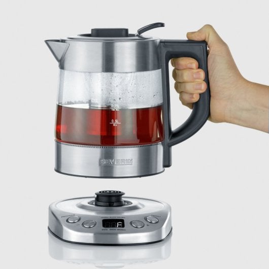 Severin WK 3473 Deluxe Mini Hervidor de Agua y Té con Temperatura Ajustable 1L 2200W