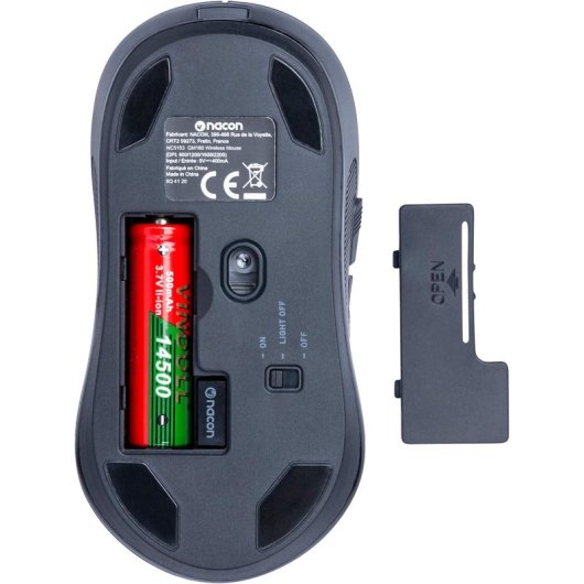 Nacon GM-180 Ratón Gaming Óptico Inalámbrico 2200 DPI Negro