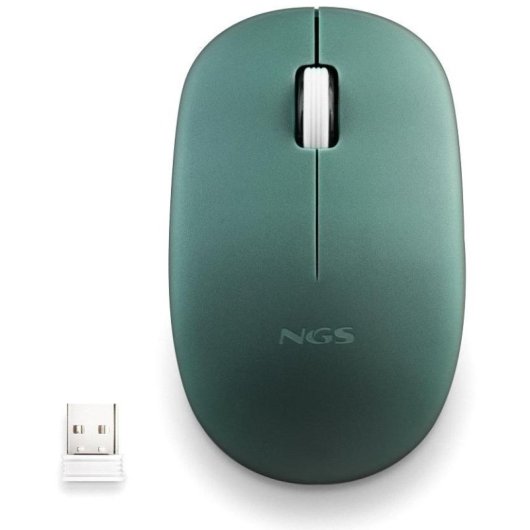 NGS FOG PRO Ratón Óptico Inalámbrico 1000 DPI Verde