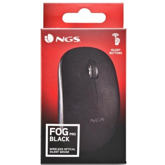 NGS FOG PRO Ratón Óptico Inalámbrico 1000 DPI Negro