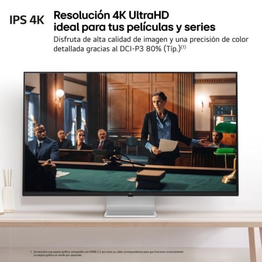 LG Smart Monitor 43SQ700S-W 42.5" LED IPS UltraHD 4K USB-C