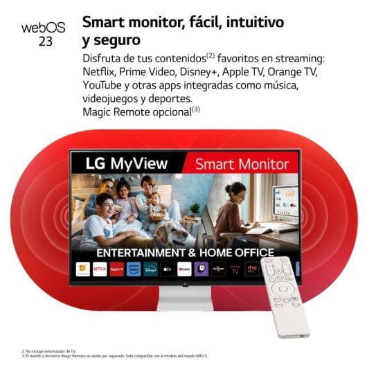 LG Smart Monitor 43SQ700S-W 42.5" LED IPS UltraHD 4K USB-C