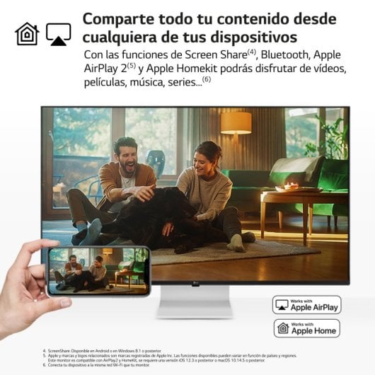 LG Smart Monitor 43SQ700S-W 42.5" LED IPS UltraHD 4K USB-C