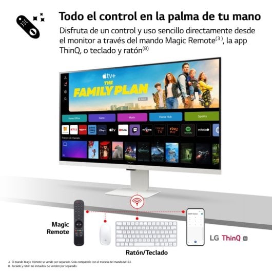 LG Smart Monitor 43SQ700S-W 42.5" LED IPS UltraHD 4K USB-C