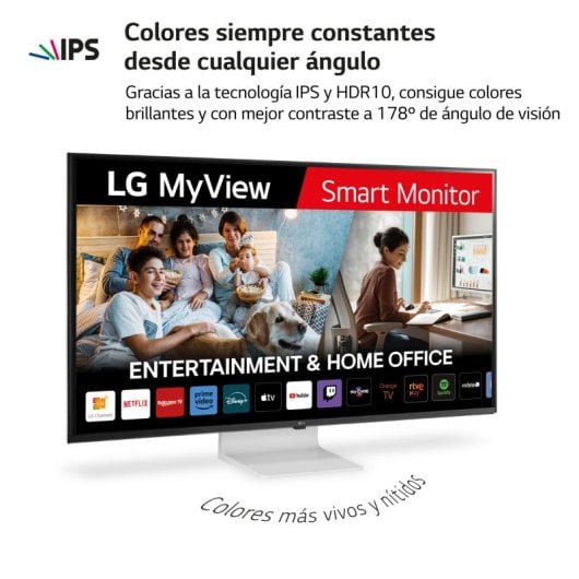 LG Smart Monitor 43SQ700S-W 42.5" LED IPS UltraHD 4K USB-C