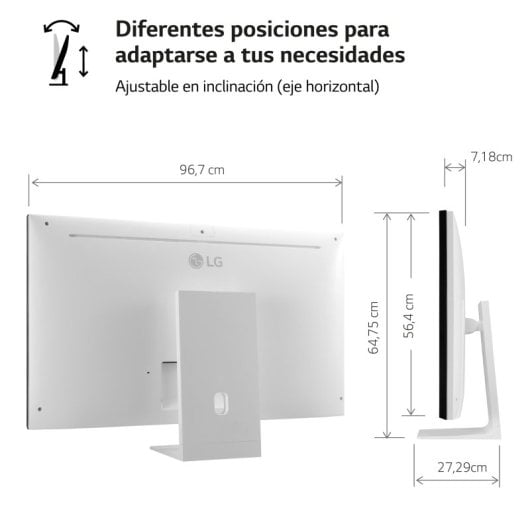LG Smart Monitor 43SQ700S-W 42.5" LED IPS UltraHD 4K USB-C