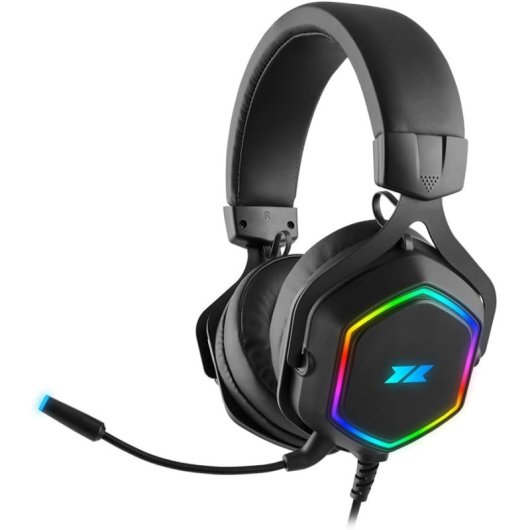 Cuffie da gioco 1Life Hexo 7.1 Surround RGB Nero