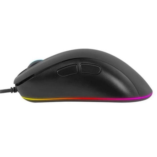 Mouse da gioco RGB 1Life Bolt 6400 DPI Nero