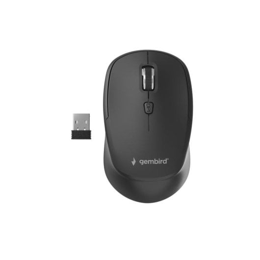 Ratón Gembird MUSW-4B-05 Inalámbrico 1600 DPI Negro 4 Botones Nanoreceptor USB