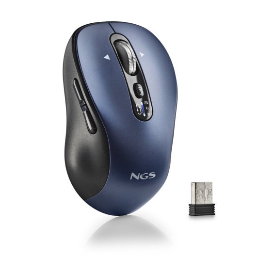 NGS INFINITY RB Ratón Multidispositivo Inalámbrico Bluetooth 3200 DPI Azul