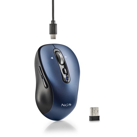 NGS INFINITY RB Ratón Multidispositivo Inalámbrico Bluetooth 3200 DPI Azul