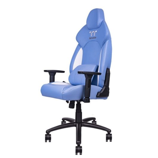Thermaltake GGC-VCO-LWLWDS-01 Siège pour jeu vidéo Fauteuil de gaming Siège rembourré Bleu, Blanc