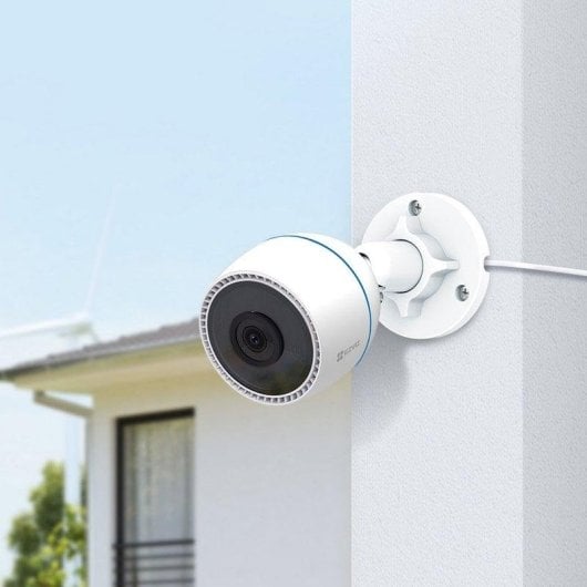 Câmera de vigilância EZVIZ H3c FullHD Visão Noturna Externa Detecção IA Controle por Voz