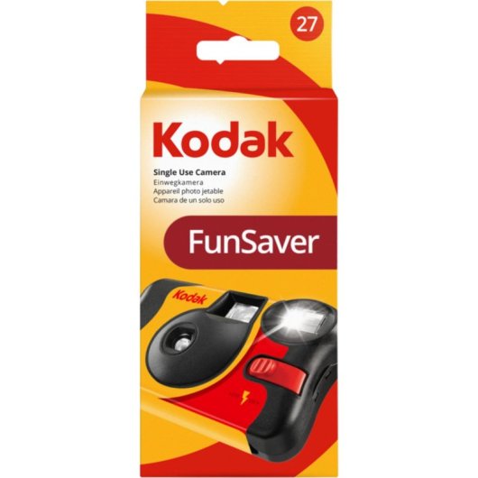 Fotocamera Analogica Kodak FunSaver 35mm Usa e Getta Flash Nero
