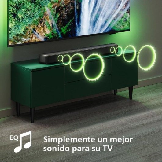 Barra de Som Philips TAB5109 2.0 60W Bluetooth HDMI ARC Cinza Dolby Digital Plus