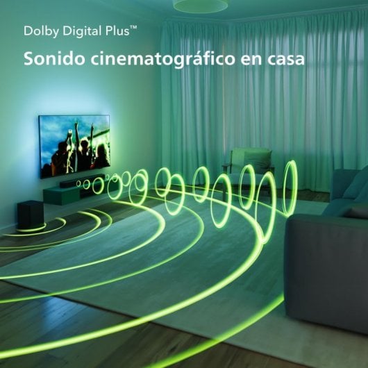 Philips TAB5309 Barra de sonido con Subwoofer Inalámbrico Dolby Digital Plus DTS Virtual:X Bluetooth Negro