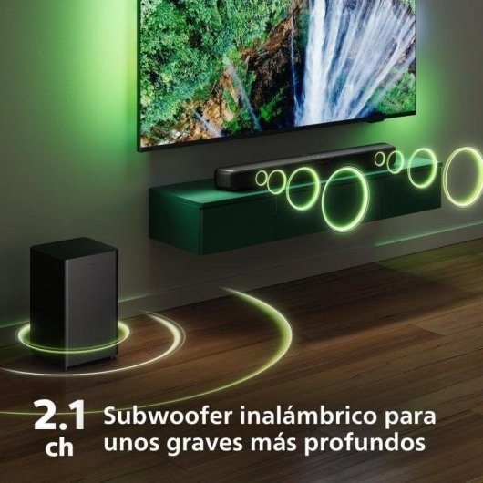 Barre de Son Philips TAB5309 2.1 120W Bluetooth HDMI ARC Subwoofer Dolby Digital Plus