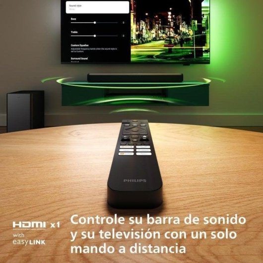 Barre de Son Philips TAB5309 2.1 120W Bluetooth HDMI ARC Subwoofer Dolby Digital Plus