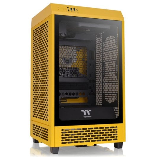 Thermaltake The Tower 200 Bumblebee Mini Tower Cristal Templado USB-C Amarilla