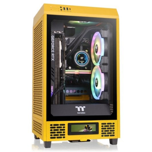 Thermaltake The Tower 200 Bumblebee Mini Tower Cristal Templado USB-C Amarilla