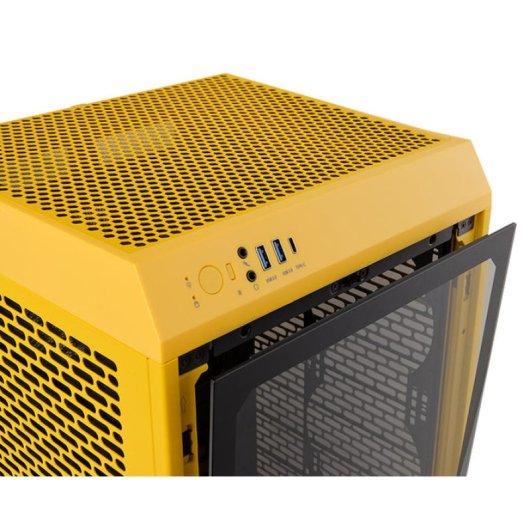 Thermaltake The Tower 200 Bumblebee Mini Tower Cristal Templado USB-C Amarilla