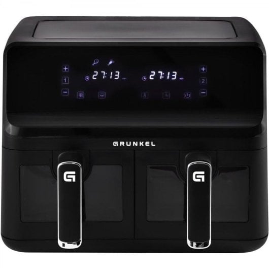 Heißluftfritteuse Grunkel DUALTASTYFRYER 8L 2700W Doppelkorb Digital