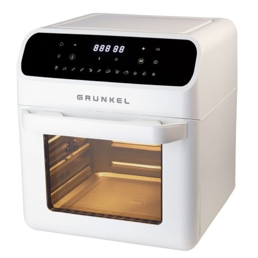 Grunkel Fryer Oven Fritadeira a Ar Air Fryer com Janela 12L 1600W Branca