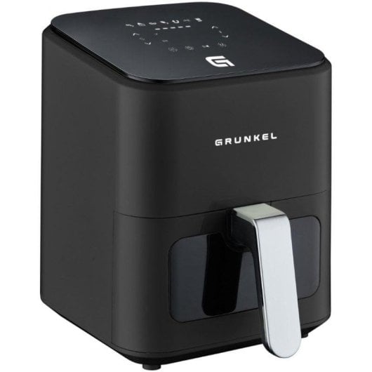 Fritadeira de Ar Grunkel Black Easy Fryer 4L 1200W com Janela e Iluminação Interior