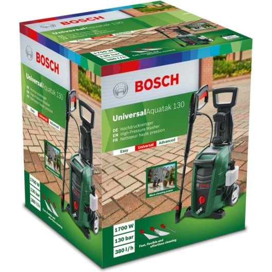 Bosch Universal Aquatak 130 Nettoyeur haute pression Droit Electrique 380 l/h 1700 W Noir, Vert