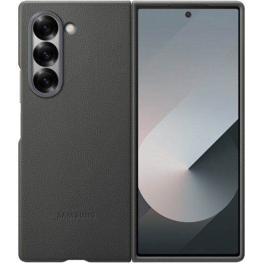 Samsung Eco-Leather Case Vegane Lederhülle Grau für Galaxy Z Fold6