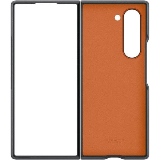 Samsung Eco-Leather Case Vegane Lederhülle Grau für Galaxy Z Fold6