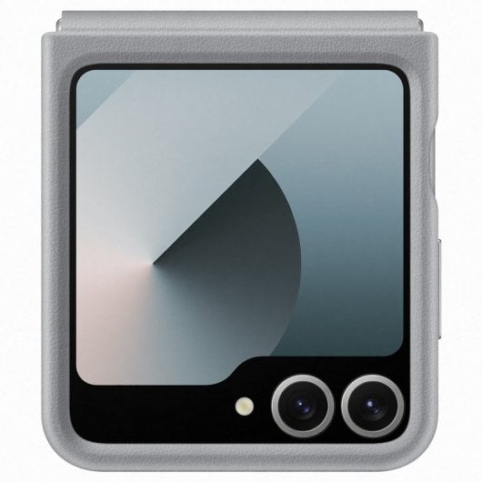 Samsung Flap Eco-Leather Veganes Lederetui Grau für Galaxy Z Flip6
