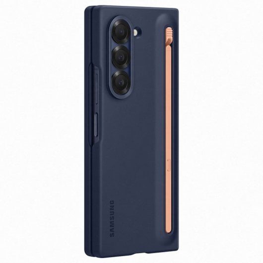 Samsung S Pen Case Funda Azul Oscuro con S Pen Rosa para Galaxy Z Fold6