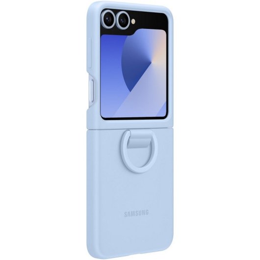 Samsung Silicone Case Funda de Silicona Azul para Galaxy Z Flip6