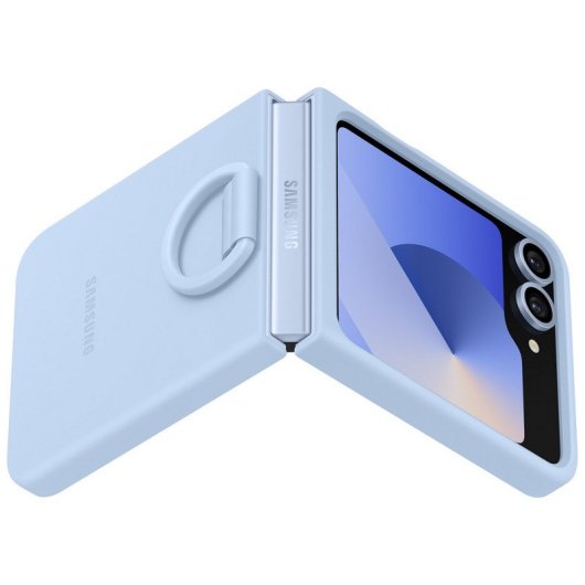 Samsung Silicone Case Funda de Silicona Azul para Galaxy Z Flip6