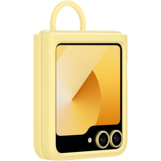 Samsung Silicone Case Funda de Silicona Amarilla para Galaxy Z Flip6
