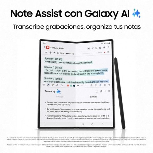 Samsung Galaxy Z Fold6 512GB Smartphone Plegable con IA Rosa Libre