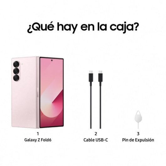 Samsung Galaxy Z Fold6 512GB Smartphone Plegable con IA Rosa Libre