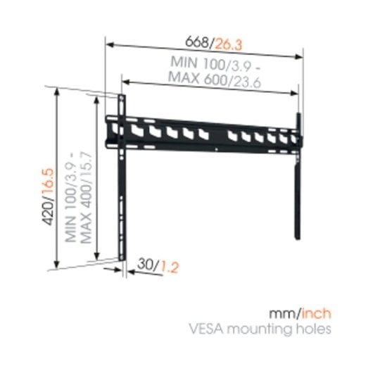 Vogel's MA4000-C1 TV-Ständer von 40" bis 80" VESA von 100x100 bis 600x400 80kg