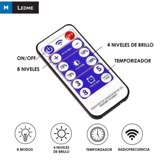 Ledme Tira LED Solar Multicolor 5m