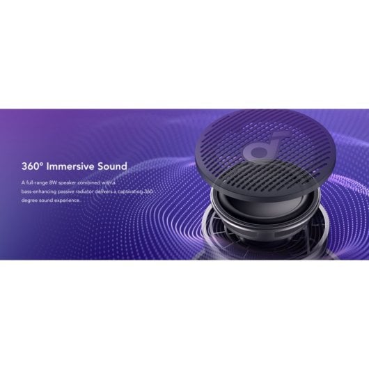 Soundcore Glow Mini Coluna Portátil Sem Fios Preta