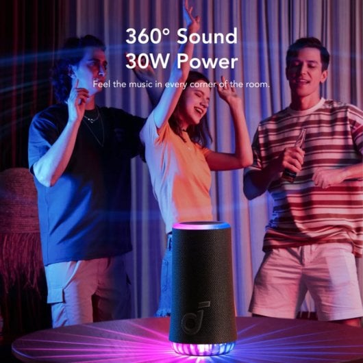 Soundcore Glow Altavoz Inalámbrico Portátil 30W Sonido 360