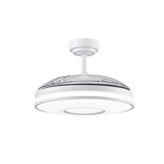 Iluminashop 350419 Ventilador de Techo LED Verano e Invierno Mando a Distancia 72W Blanco