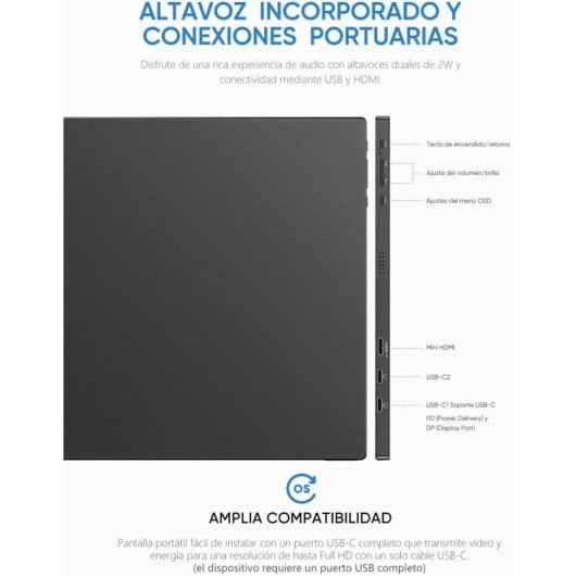 ARZOPA S1 Table 15.6" LED IPS FullHD USB-C