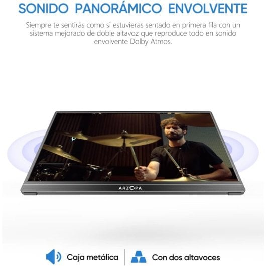 ARZOPA S1 Table 15.6" LED IPS FullHD USB-C