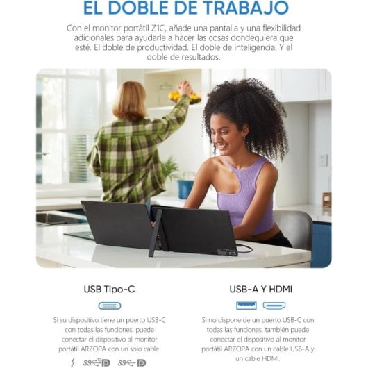 Arzopa Z1C 16,1" LED IPS FullHD FreeSync USB-C