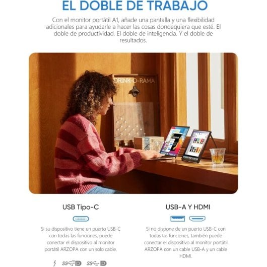 Arzopa A1 15.6" LED IPS FullHD USB-C