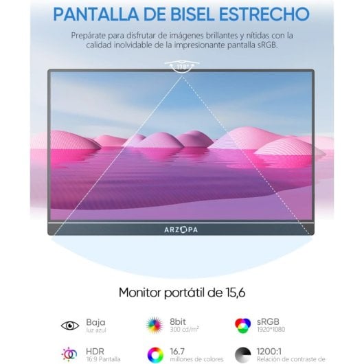 Arzopa A1 15.6" LED IPS FullHD USB-C